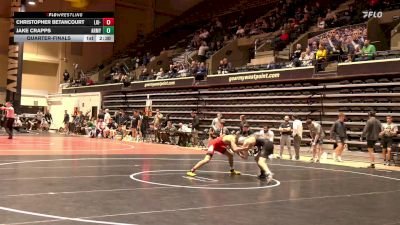 133 lbs Quarterfinal - Christopher Betancourt, LIU-Unatt vs Jake Crapps, Army