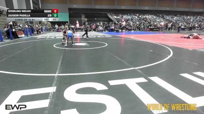 61 lbs Consi Of 16 #1 - Sterling Welsh, Warhawks Wrestling Inc. vs Jaxson Padilla, Atwater Wrestling