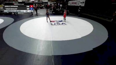 62 lbs 3rd Place Match - Gisele Espinosa, Yucaipa Thunder Wrestling Club vs Jolie Schlaht, Monster Garage Wrestling