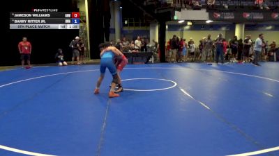 115 lbs 5th Place Match - Jameson Williams, Gold Rush Wrestling vs Barry Ritter Jr., Hurricane Wrestling Academy