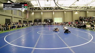 120 lbs Quarterfinal - Dylan Meyers, Ridgefield vs Matt Bray, Brookfield/Shepaug