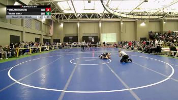 120 lbs Quarterfinal - Dylan Meyers, Ridgefield vs Matt Bray, Brookfield/Shepaug
