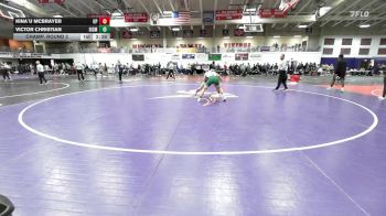141 lbs Champ. Round 2 - Victor Christian, Bismarck State College vs Kina`u Mcbrayer, Providence (Mont.)