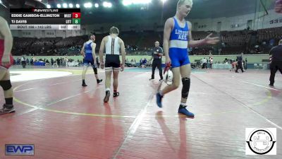 143 lbs Consi Of 16 #1 - Bradon Koehler, Tecumseh vs Joshua Compton, Sand Springs Jr High