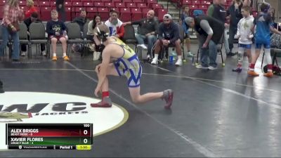 100 lbs Placement Matches (8 Team) - Xavier Flores, Legacy Blue vs Alex Briggs, Beast Mode