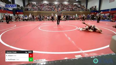 67 lbs Quarterfinal - Kyle Albert, Raw Wrestling Club vs Jaxon Huffman, Team Tulsa Wrestling Club