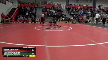 115 lbs 5th Place Match - Alina Ajruloski, Independence vs Addesyn Welcher, West Delaware, Manchester