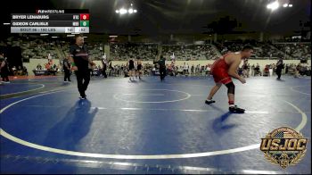 195 lbs Consi Of 4 - Bryer Lenaburg, Hinton Takedown Club vs Gideon Carlisle, Mighty Bluebirds