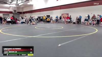 50-55 lbs Quarterfinal - Cristiano Gutierrez, Region WA vs Cody Brown Jr, Avon WC