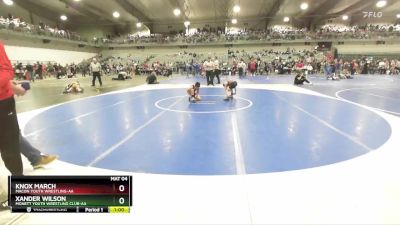 75 lbs Quarterfinal - Xander Wilson, Monett Youth Wrestling Club-AA vs Knox March, Macon Youth Wrestling-AA 