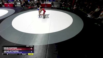 100 lbs Cons. Round 3 - Kevin Martinez, Western High School Wrestling vs Nicholas Tuatoo, Socal Grappling Wrestling Club