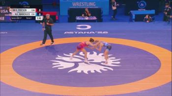 57 kg 1/8 Final - Mia Katherine Friesen, Canada vs Helen Maroulis, United States