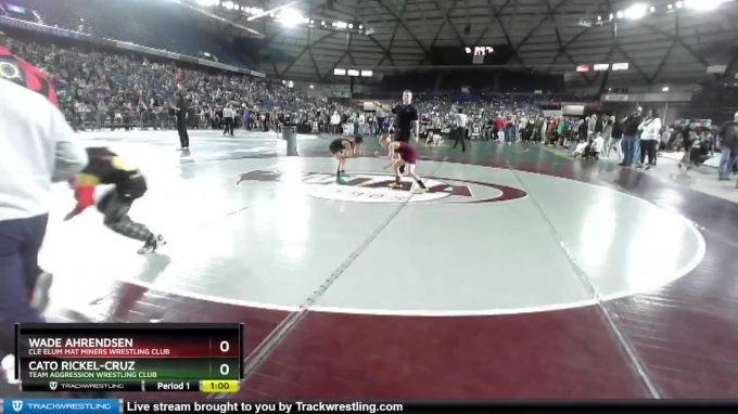 Cato Rickel 74 lbs Champ. Round 3 - Wade Ahrendsen, Cle Elum Mat Miners Wrestling ...