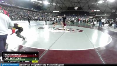 74 lbs Champ. Round 3 - Wade Ahrendsen, Cle Elum Mat Miners Wrestling Club vs Cato Rickel-Cruz, Team Aggression Wrestling Club