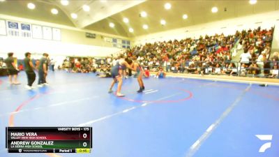 175 lbs Cons. Round 2 - Andrew Gonzalez, La Sierra High School vs Mario Vera, Valley View High School