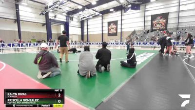 125 lbs Cons. Round 3 - Kalyn Divas, Yuba City vs Priscilla Gonzalez, Foothill High (Bakersfield)