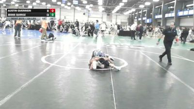 126 lbs Consi Of 8 #1 - Austin Guerrieri, DE vs Jesse Quiroz, CA