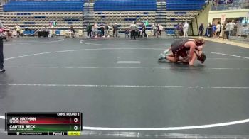 215 lbs Cons. Round 2 - Jack Hayman, Severn School vs Carter Beck, Boys` Latin School