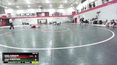 197 lbs Cons. Round 4 - Cole Robertson, Drury vs Sage Harrison, Western Colorado
