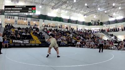 285 lbs 4th Wrestleback (16 Team) - Jayden Thomasson, Central (Carroll) vs Kyler Matthews, Ware County