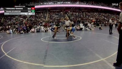 2A 120 lbs Quarterfinal - Fernando Teniente, West Caldwell High School vs Elijah Sylvester, Pasquotank County High School