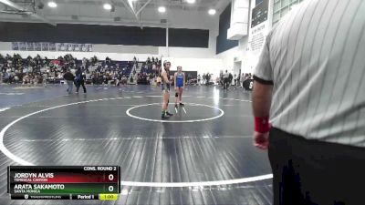 105 lbs Cons. Round 2 - Jordyn Alvis, Temescal Canyon vs Arata Sakamoto, Santa Monica