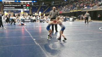 55 lbs Quarterfinal - GladyaLee Legare-Frye, Commodore Perry vs Camille Spore, Fort LeBoeuf