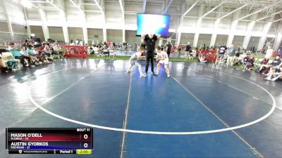 144 lbs Round 3 (8 Team) - Mason O`Dell, Florida vs Austin Gyorkos, Michigan