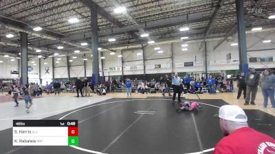 46 lbs Rr Rnd 5 - Scarlett Harris, Illinois Valley YW vs Kinley Rabalais, Mat Demon WC