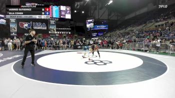 110 lbs Quarters - Aubree Gutierrez, CA vs Ella Cohen, CA