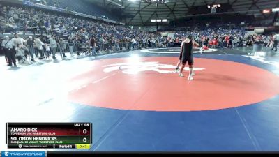 135 lbs Cons. Semi - Amaro Dick, Toppenish USA Wrestling Club vs Solomon Hendricks, Snoqualmie Valley Wrestling Club