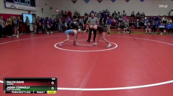 120 lbs Quarterfinal - Jaden Connolly, East Buchanan vs Malyn Davis, Algona