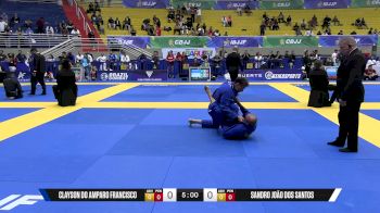 Sandro João Dos Santos vs Clayson Do Amparo Francisco 2025 Brasileiro Jiu-Jitsu IBJJF