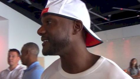 Justin Gatlin answers questions about the comeback from a positive test