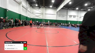 108 lbs Round Of 32 - Zach Broska, Fairfield Warde vs Keaton Venarchick, Cornwall