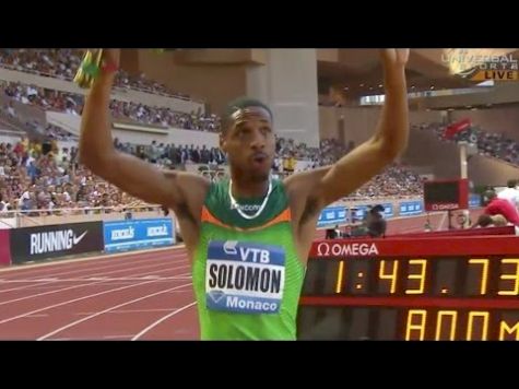 Duane Solomon wins 800m in Monaco