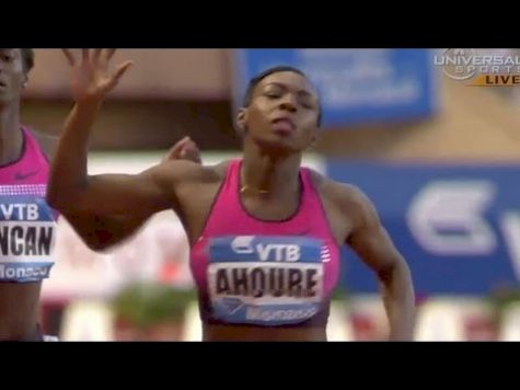 Murielle Ahuore 200m over Fraser-Pryce in Monaco
