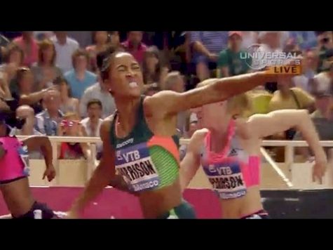 Queen Harrison wins her first Diamond League race