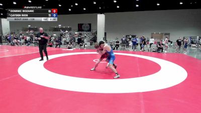 138 lbs Cons. Semis - Dominic Bozanic, CA vs Cayden Rios, TX