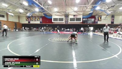 125 lbs Cons. Round 3 - Cristian Cruz, Skyline College vs Andre Aflague, Shasta College