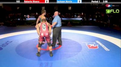 182 lbs finals Justan Rivera GA vs. Jackson Harris