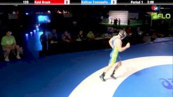 120 lbs finals Kaid Brock OK vs. Nathan Tomasello OH