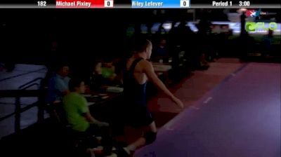 182 lbs finals Michael Pixley MO vs. Riley Lefever IN