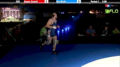 220 lbs finals Roy Nash UT vs. Angus Cowell CT