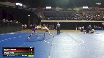141 lbs Cons. Round 5 - Jacob Dado, University Of The Ozarks vs Nathan Berta, Eureka