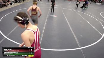 157 lbs Champ. Round 1 - Sam Hunt, Forest Lake Wrestling Club vs Dominic Hovden, Minnesota