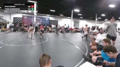 60 lbs 1st Place Match - Owen Zimmerman, Mat Assassins vs Kyle Savage, Scanlan Wrestling Academy