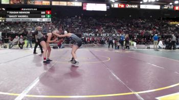140 lbs Champ. Round 3 - Bailey Hasbell, Elgin vs Teagan Newsom, Sandpoint