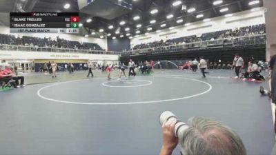 149 lbs 1st Place Match - Isaac Gonzalez, Cerritos College vs Blake Trelles, Fresno City College