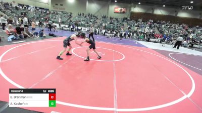 90 lbs Consi Of 4 - Brantlee Brohman, Roseburg Mat Club vs Ali Kashef, Bay Area Dragons